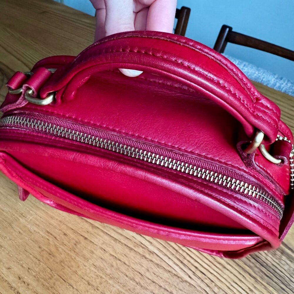 Coach Red Leather Crossbody Bag - Picture 7 of 16